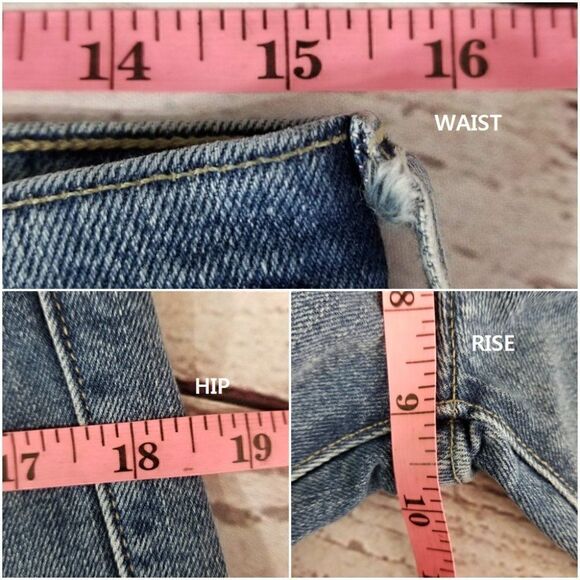 Nwt Levi's Size 28/27 Made & Crafted Pin Dot Stripe Ribbed Patch Boyfriend Jeans - Picture 10 of 11